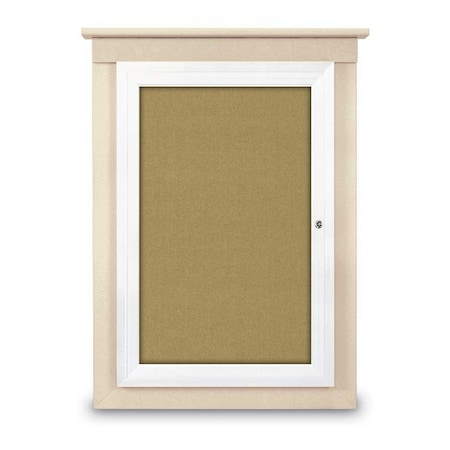 Sliding Glass Door Radius Letterboard,48x36,Satin/Green Vinyl